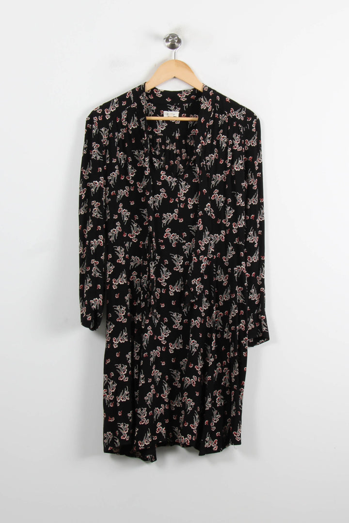 Robe Fleurie Noire - Taille L/40 de la marque Pablo | PARAD75824 - Vendu par Paradigme - Image 2