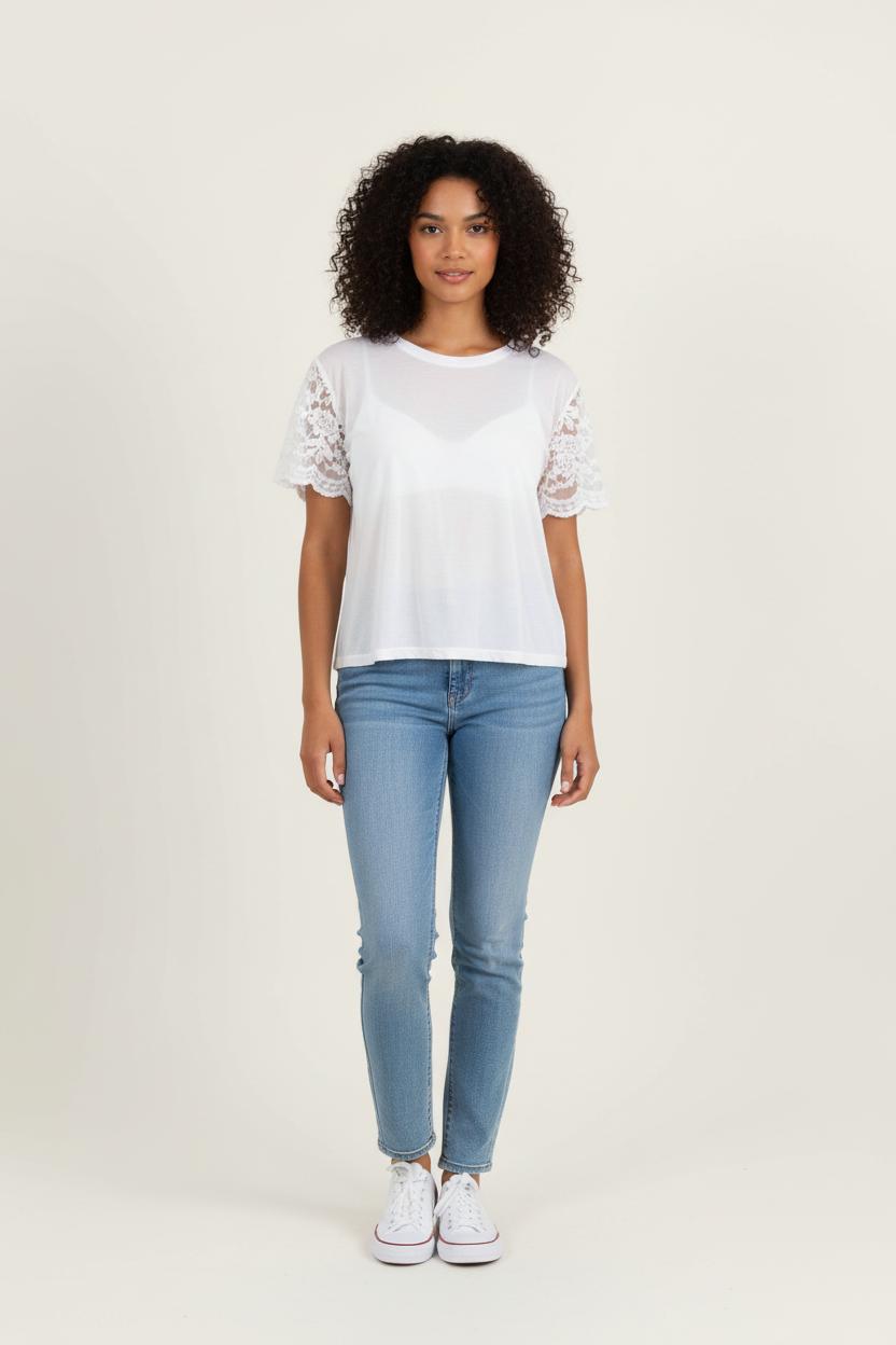Tee-shirt Blanc - Taille M/38 de la marque The Kooples | PARAD75827 - Vendu par Paradigme - Image 1