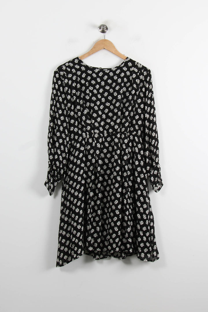 Robe Midi Noire et Blanche - Taille L/40 de la marque American Vintage | PARAD75830 - Vendu par Paradigme - Image 2