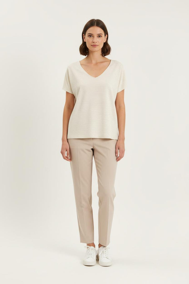T-shirt Beige - Taille S/36 de la marque Des petits hauts | PARAD75856 - Vendu par Paradigme - Image 1
