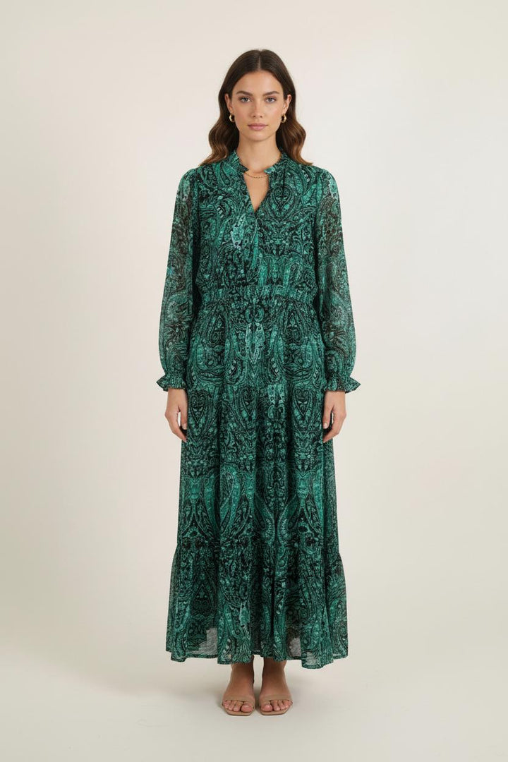 Robe Longue Verte - Taille M/38 de la marque Suncoo | PARAD75857 - Vendu par Paradigme - Image 1