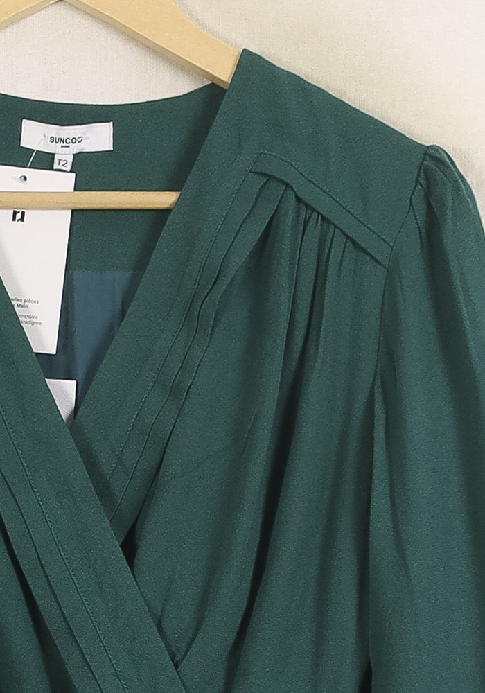 Robe Midi Verte - Taille M/38 de la marque Suncoo | PARAD75858 - Vendu par Paradigme - Image 3