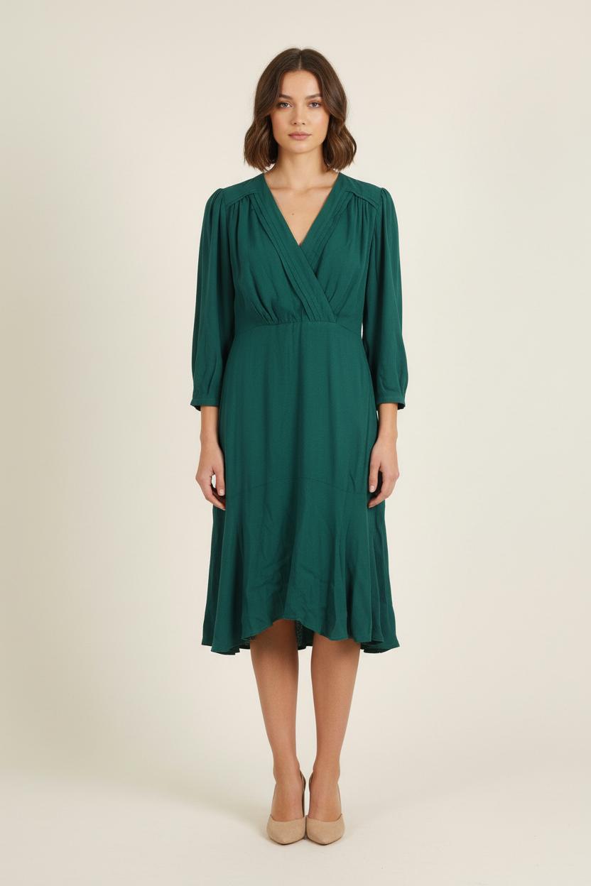 Robe Midi Verte - Taille M/38 de la marque Suncoo | PARAD75858 - Vendu par Paradigme - Image 1