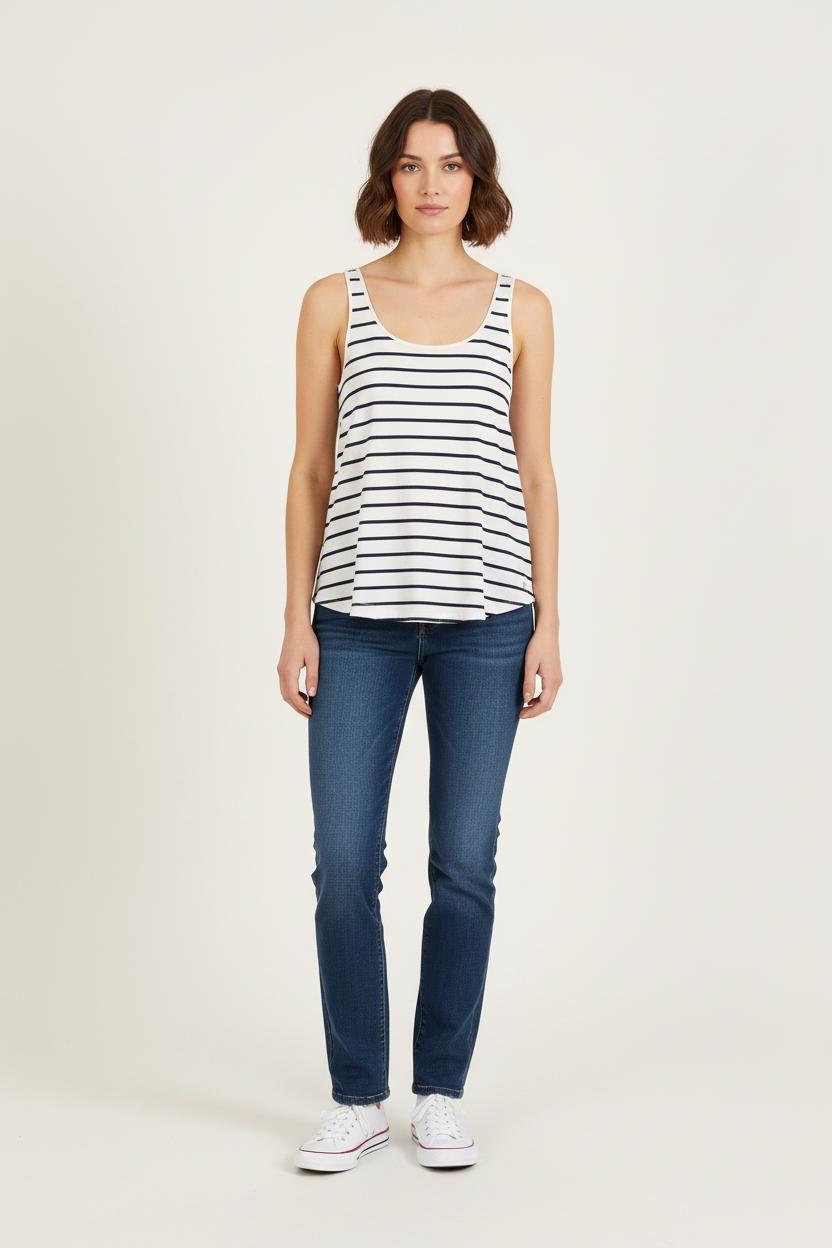 Débardeur Blanc et Noir - Taille S/36 de la marque Des petits hauts | PARAD75865 - Vendu par Paradigme - Image 1