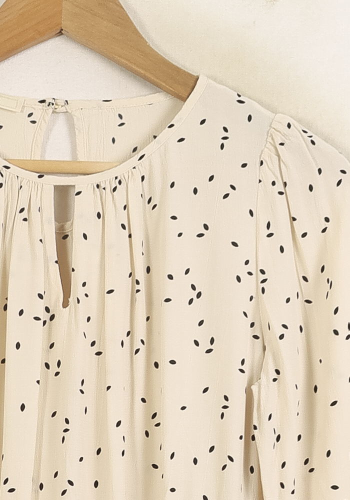 Robe Imprimée Beige - Taille XS/34 de la marque Sessùn | PARAD75872 - Vendu par Paradigme - Image 3