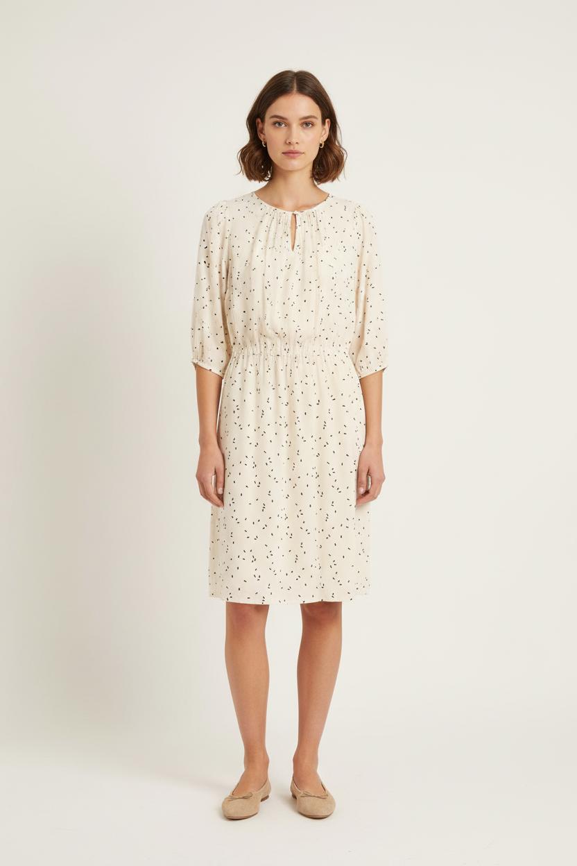 Robe Imprimée Beige - Taille XS/34 de la marque Sessùn | PARAD75872 - Vendu par Paradigme - Image 1