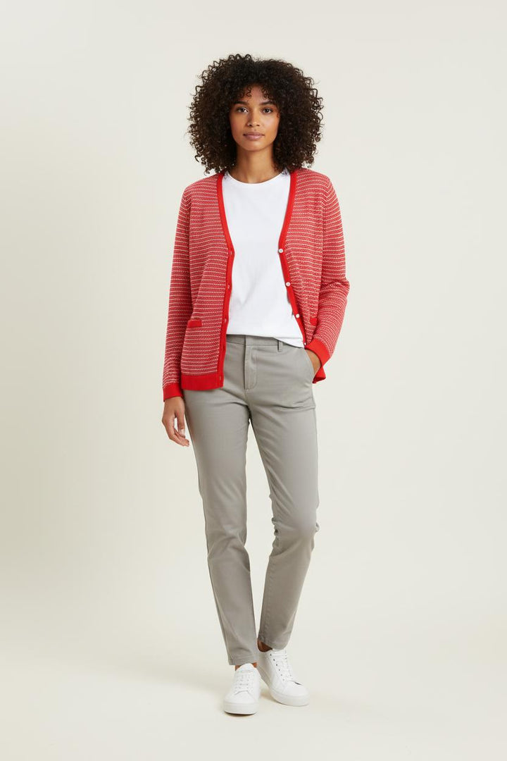 Cardigan Rouge et Blanc - Taille S/36 de la marque Grace & Mila | PARAD75888 - Vendu par Paradigme - Image 1