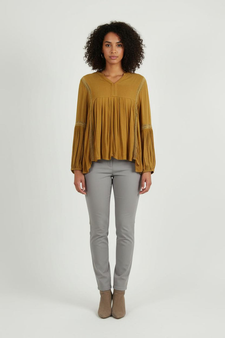 Blouse Orange - Taille L/40 de la marque La Fée Maraboutée | PARAD75898 - Vendu par Paradigme - Image 1