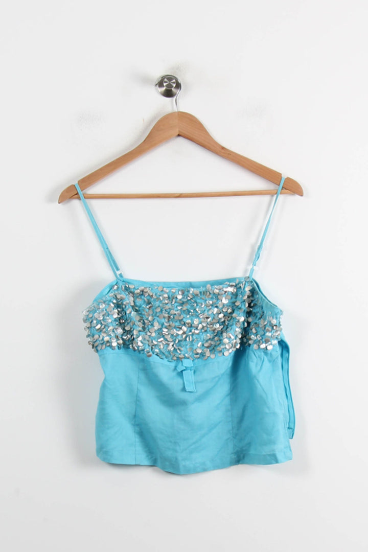 Débardeur Bleu - Taille M/38 de la marque Derhy | PARAD75899 - Vendu par Paradigme - Image 2