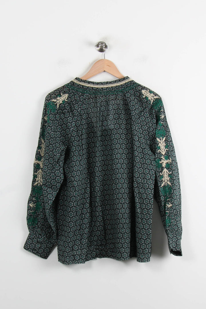 Blouse Verte - Taille S/36 de la marque Vanessa Bruno | PARAD75901 - Vendu par Paradigme - Image 4