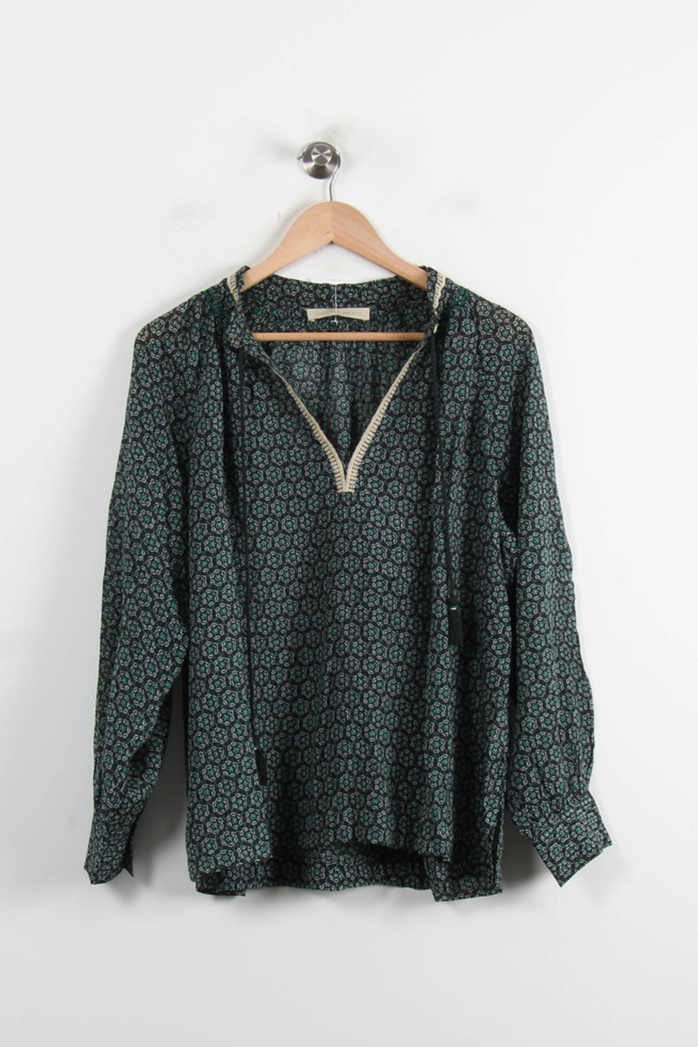 Blouse Verte - Taille S/36 de la marque Vanessa Bruno | PARAD75901 - Vendu par Paradigme - Image 2