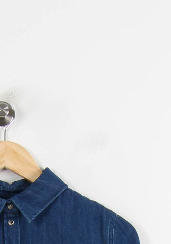 Chemise en Jean Bleue - Taille S/36 de la marque Sézane | PARAD75906 - Vendu par Paradigme - Image 3