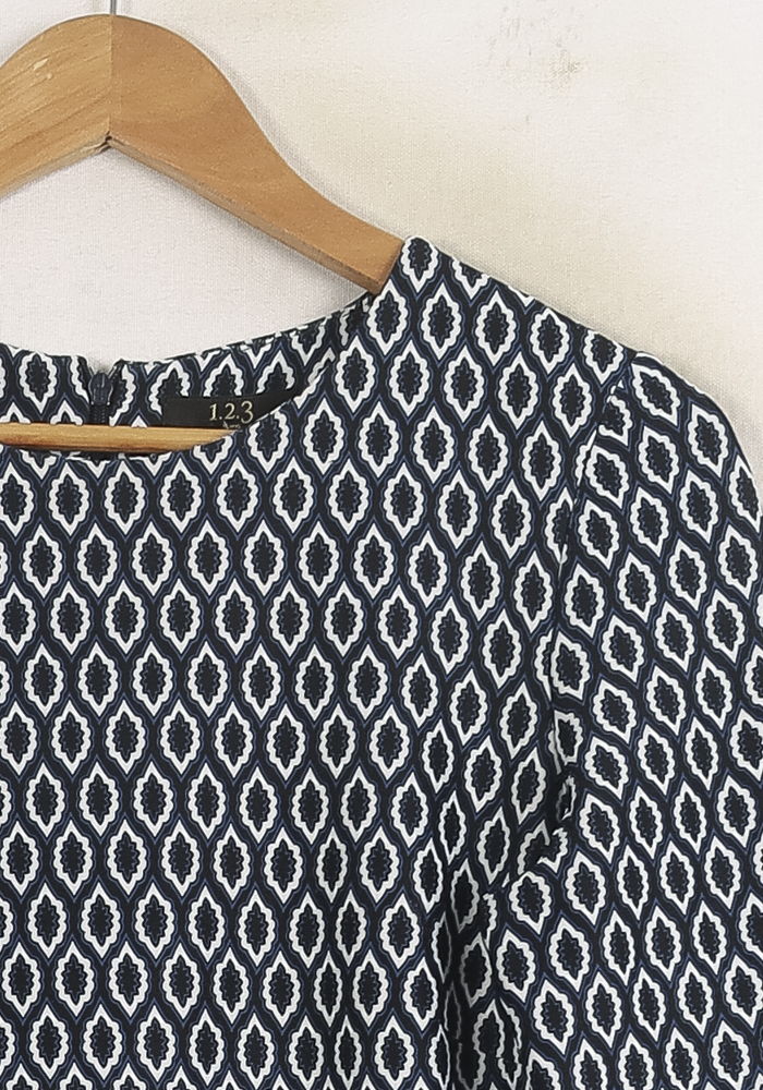 Robe Droite Bleue - Taille S/36 de la marque Maison 123 | PARAD75925 - Vendu par Paradigme - Image 3