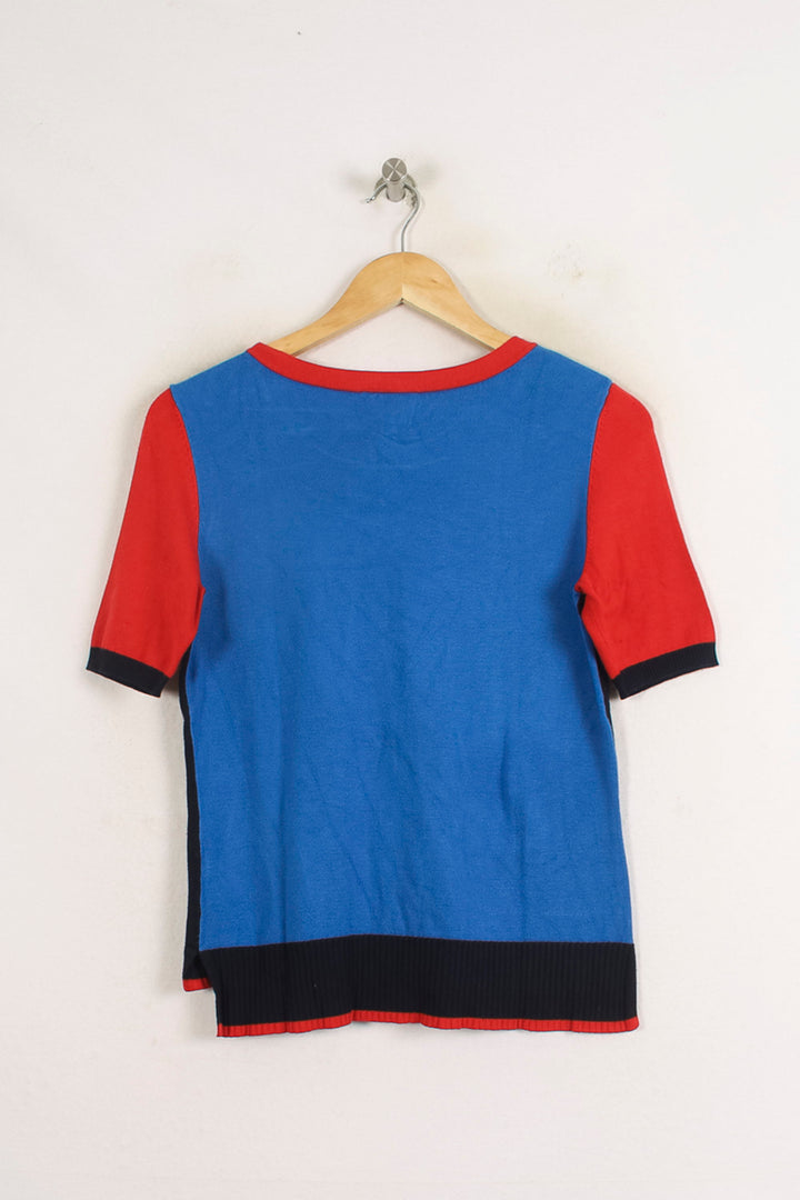 Pull Bleu et Rouge - Taille S/36 de la marque Maison 123 | PARAD75929 - Vendu par Paradigme - Image 4