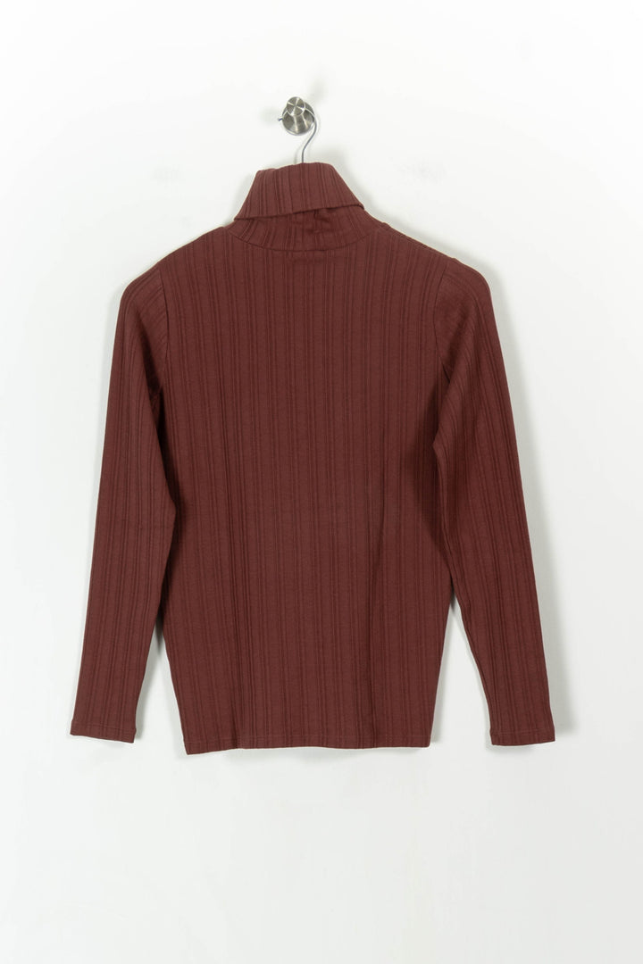 Pull Col Roulé Bordeaux - Taille L/40 de la marque Sessùn | PARAD75930 - Vendu par Paradigme - Image 4
