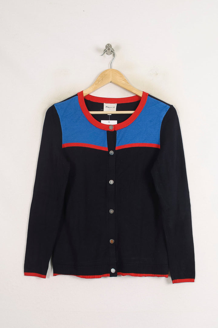 Cardigan Bleu et Rouge - Taille S/36 de la marque Maison 123 | PARAD75931 - Vendu par Paradigme - Image 2