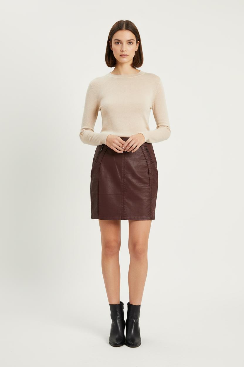 Jupe Courte Violette - Taille M/38 de la marque IKKS | PARAD75942 - Vendu par Paradigme - Image 1