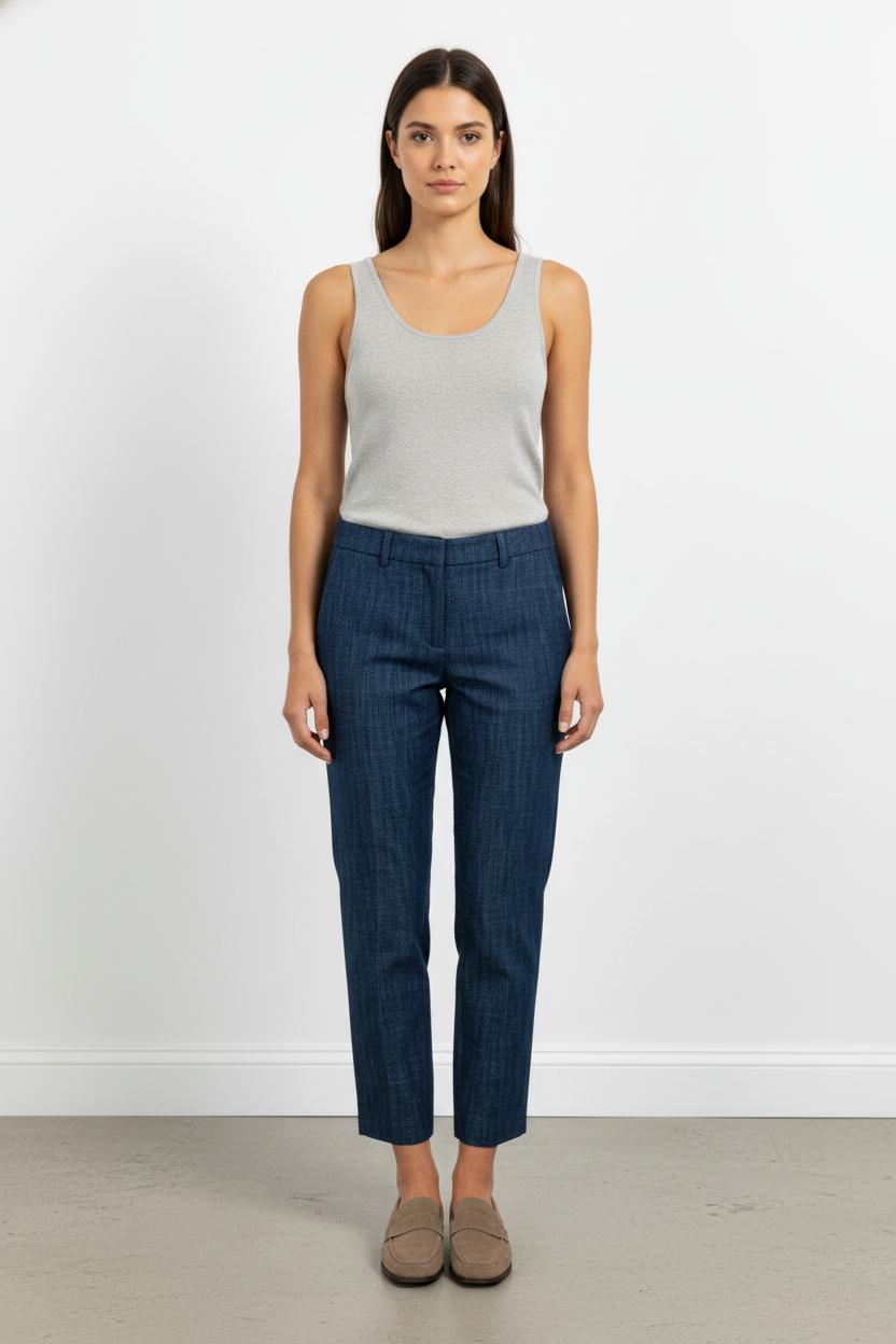 Pantalon Ville Bleu - Taille M/38 de la marque Ines de la Fressange Paris | PARAD75948 - Vendu par Paradigme - Image 1