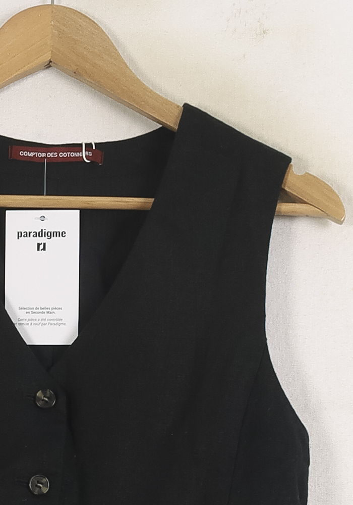 Gilet Noir - Taille XS/34 de la marque Comptoir des Cotonniers | PARAD75954 - Vendu par Paradigme - Image 3