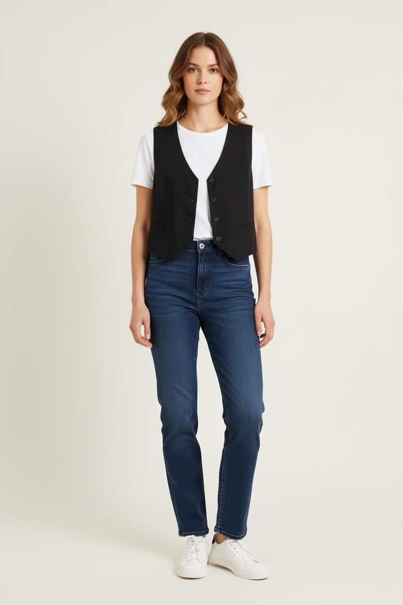Gilet Noir - Taille XS/34 de la marque Comptoir des Cotonniers | PARAD75954 - Vendu par Paradigme - Image 1