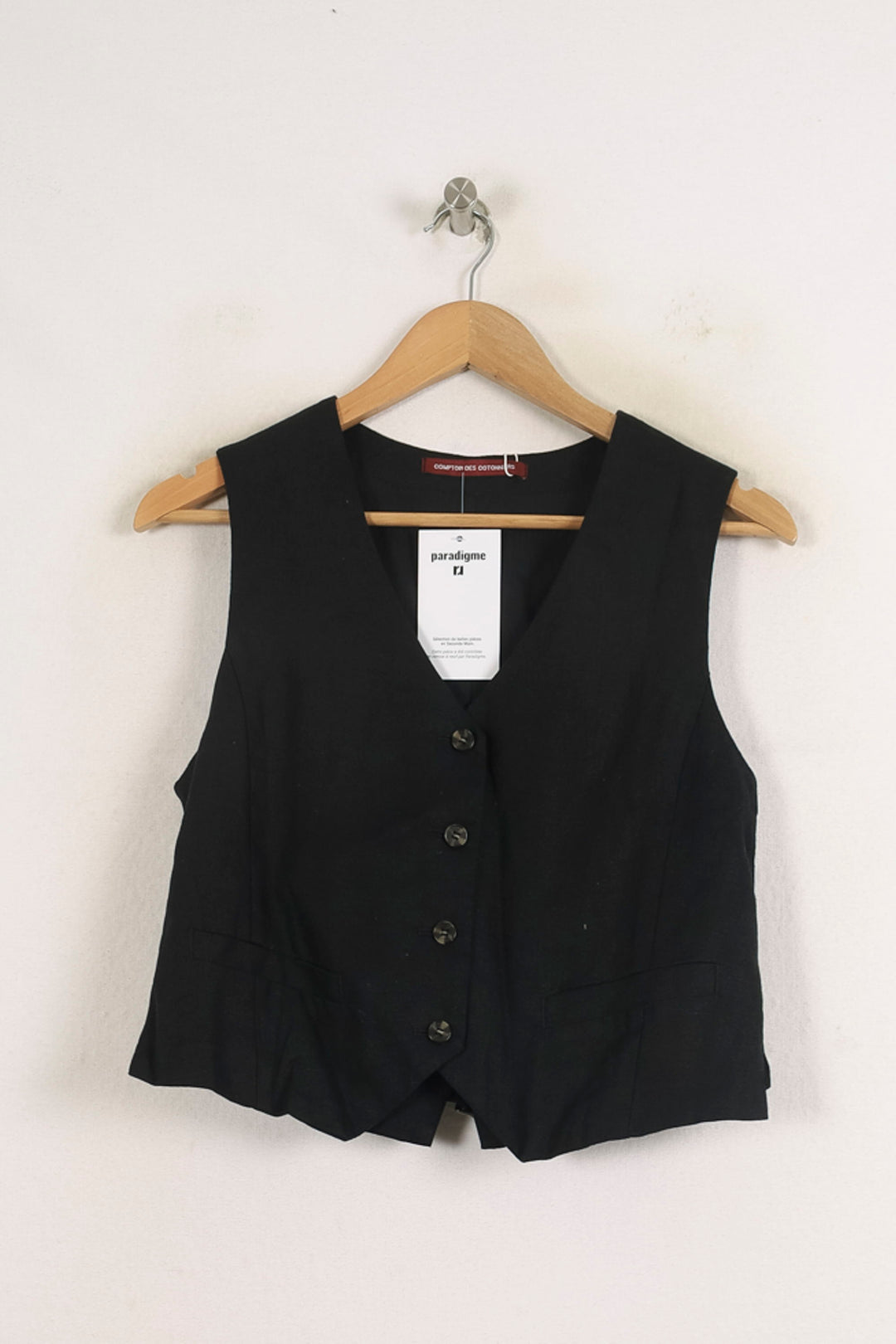 Gilet Noir - Taille XS/34 de la marque Comptoir des Cotonniers | PARAD75954 - Vendu par Paradigme - Image 2