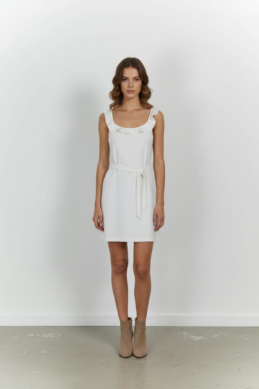 Robe Courte Blanche - Taille S/36 de la marque Sézane | PARAD75957 - Vendu par Paradigme - Image 1