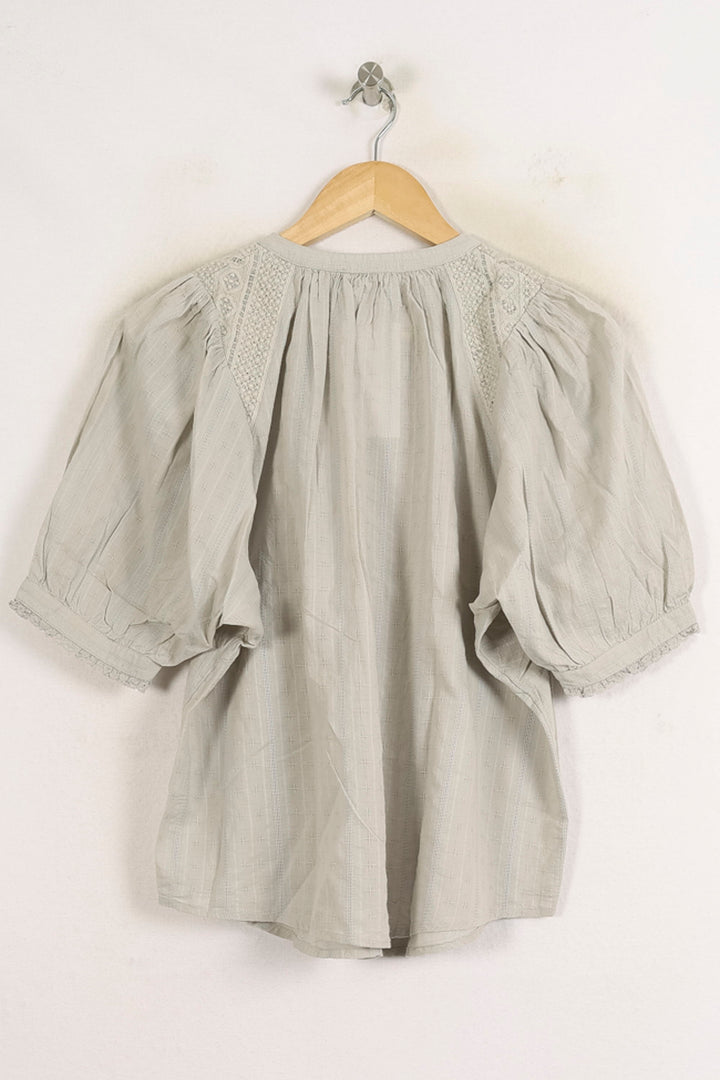 Blouse Grise - Taille M/38 de la marque Sessùn | PARAD75974 - Vendu par Paradigme - Image 4