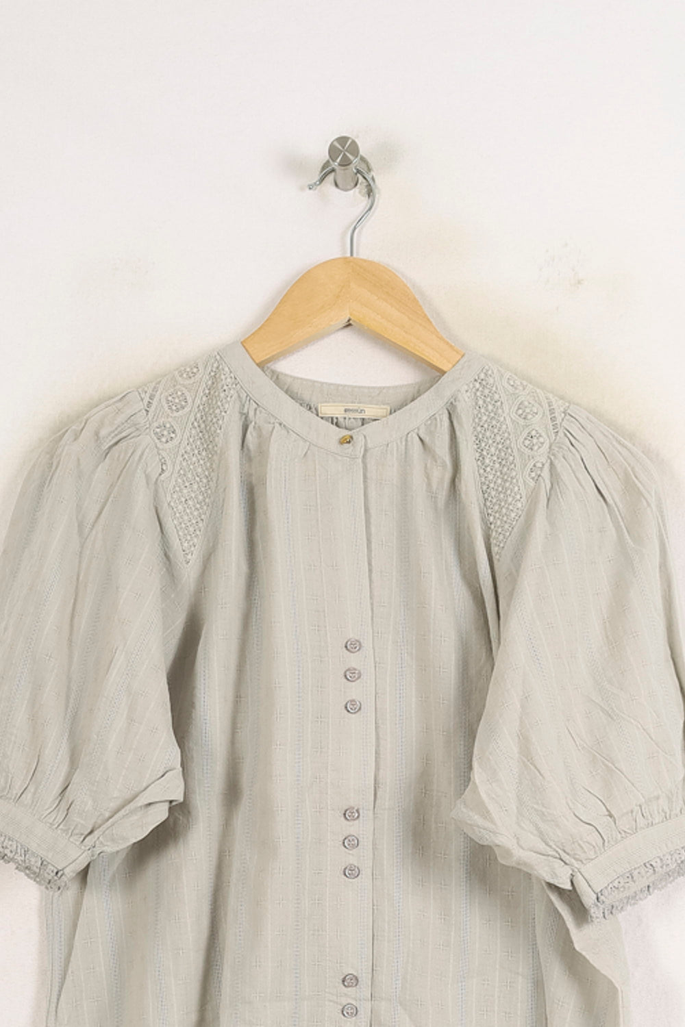Blouse Grise - Taille M/38 de la marque Sessùn | PARAD75974 - Vendu par Paradigme - Image 2
