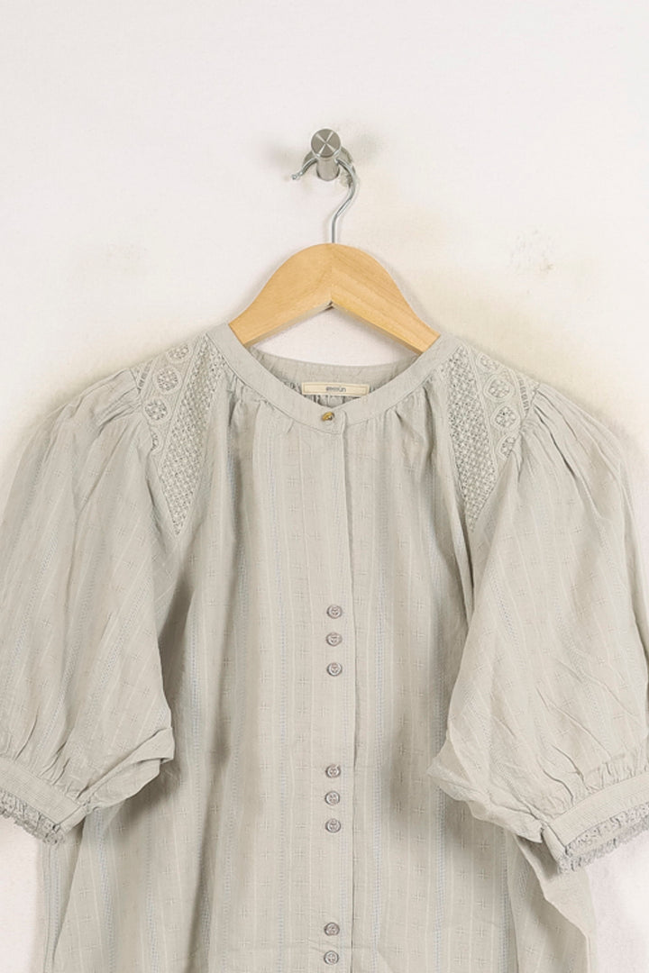 Blouse Grise - Taille M/38 de la marque Sessùn | PARAD75974 - Vendu par Paradigme - Image 2