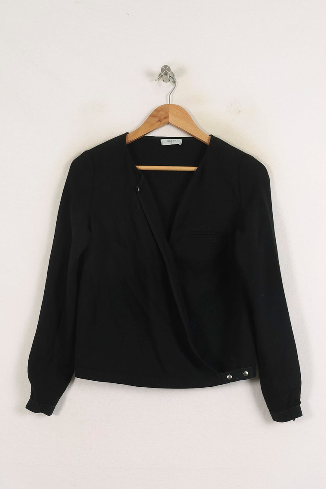 Blouse Noire - Taille S/36 de la marque ba&sh | PARAD75983 - Vendu par Paradigme - Image 2
