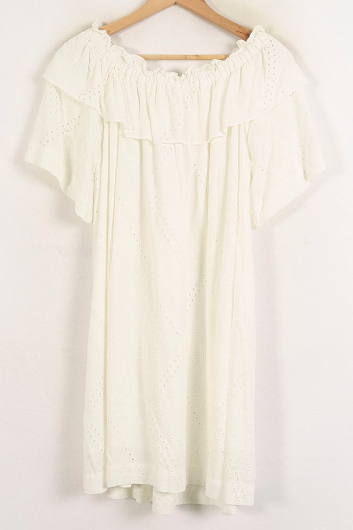 Robe Bardot Blanche - Taille XL/42 de la marque IKKS | PARAD75989 - Vendu par Paradigme - Image 4