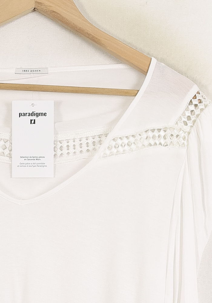 Tee-shirt Blanc - Taille XL/42 de la marque IKKS | PARAD75991 - Vendu par Paradigme - Image 3