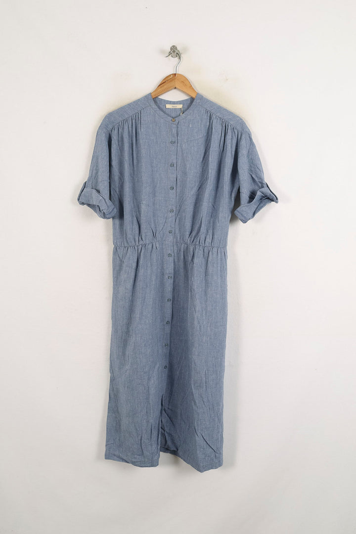 Robe Chemise Bleue - Taille L/40 de la marque Sessùn | PARAD75996 - Vendu par Paradigme - Image 2