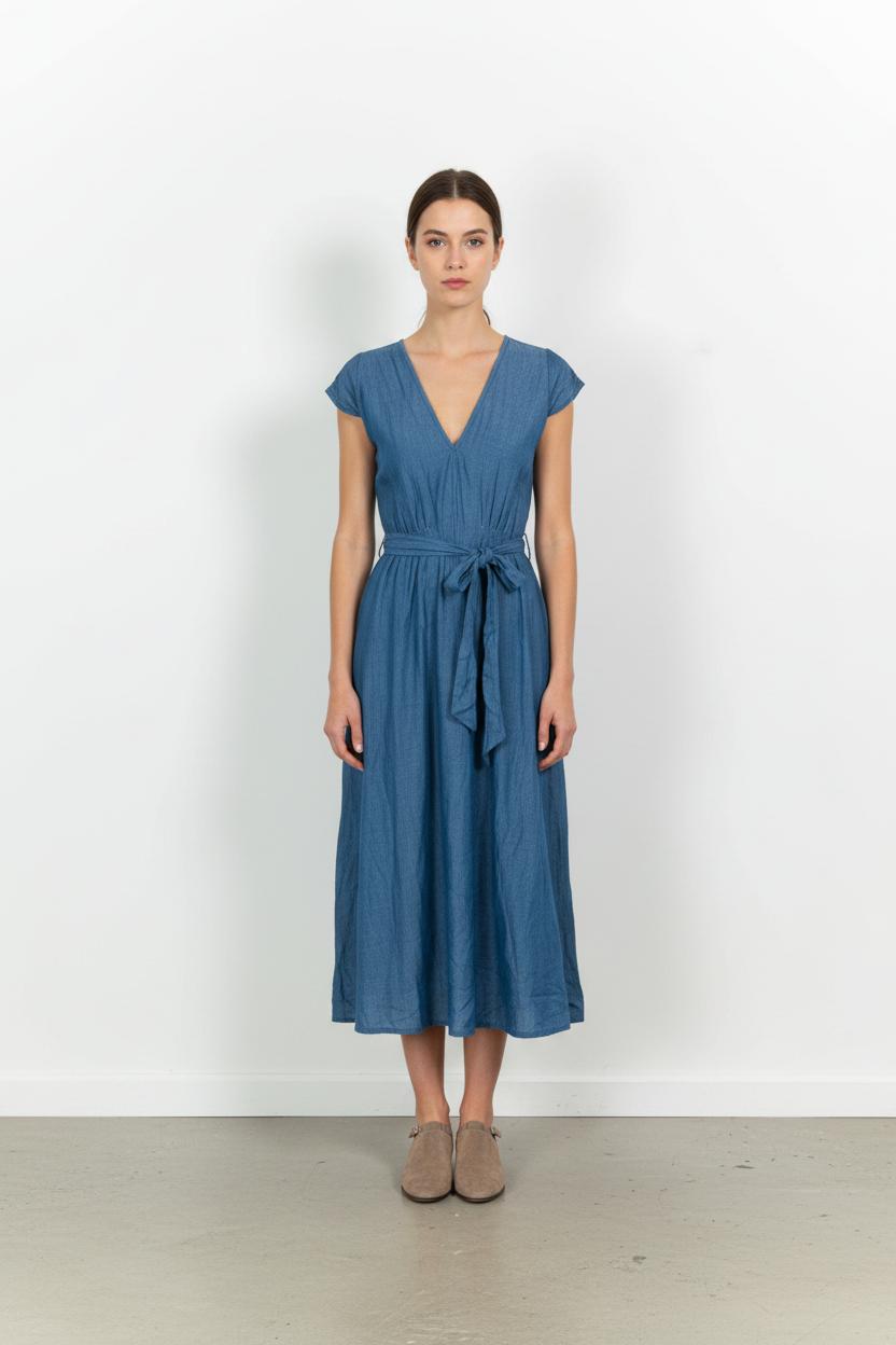 Robe Midi Bleue - Taille S/36 de la marque Louizon | PARAD75997 - Vendu par Paradigme - Image 1