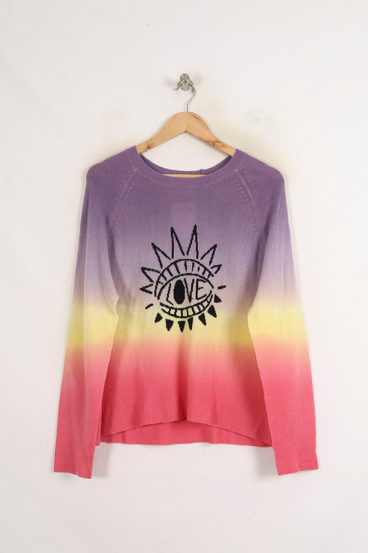 Pull Violet et Jaune - Taille M/38 de la marque Bérénice | PARAD75999 - Vendu par Paradigme - Image 2