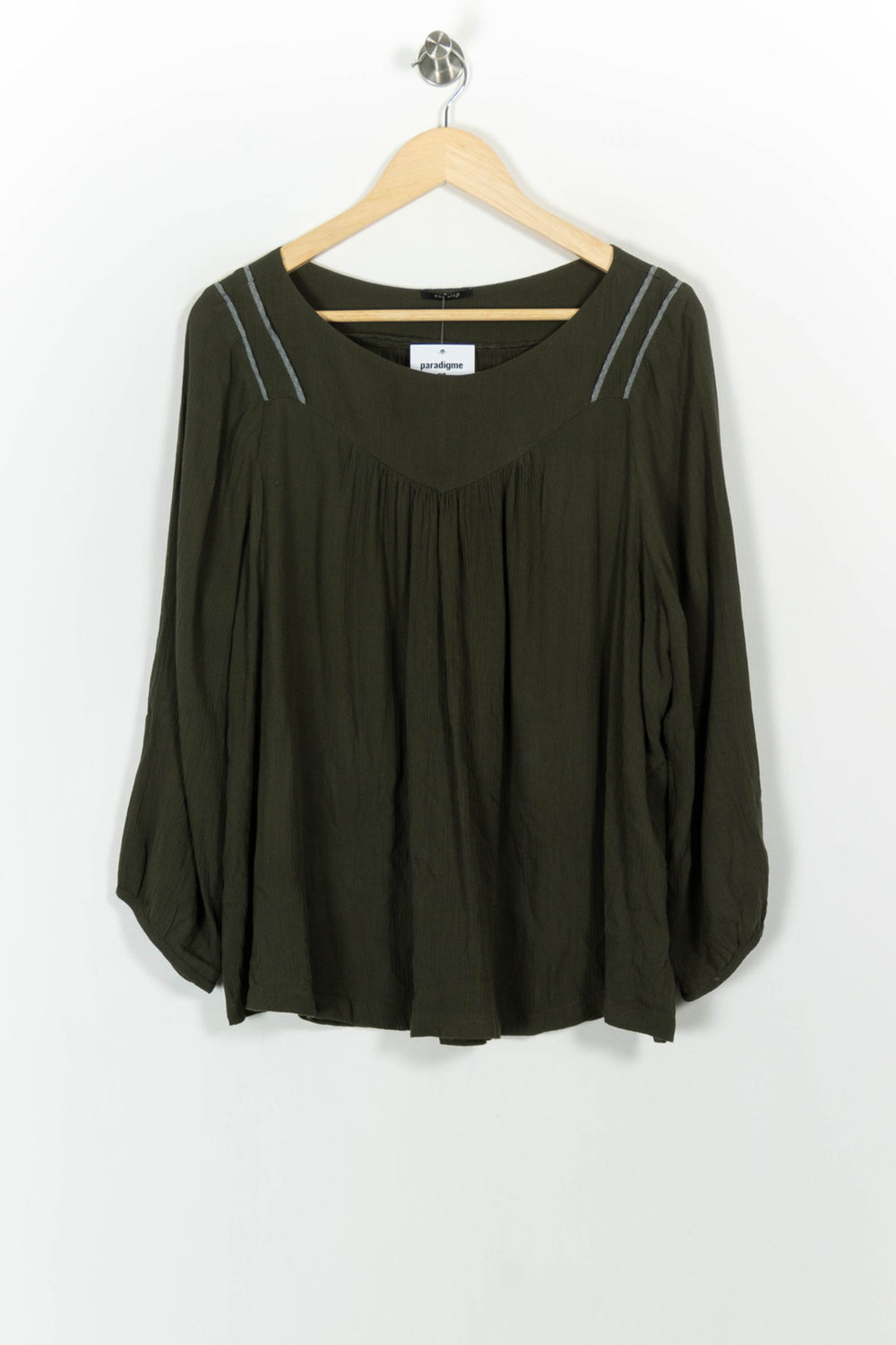 Blouse Verte - Taille L/40 de la marque One Step | PARAD76002 - Vendu par Paradigme - Image 2