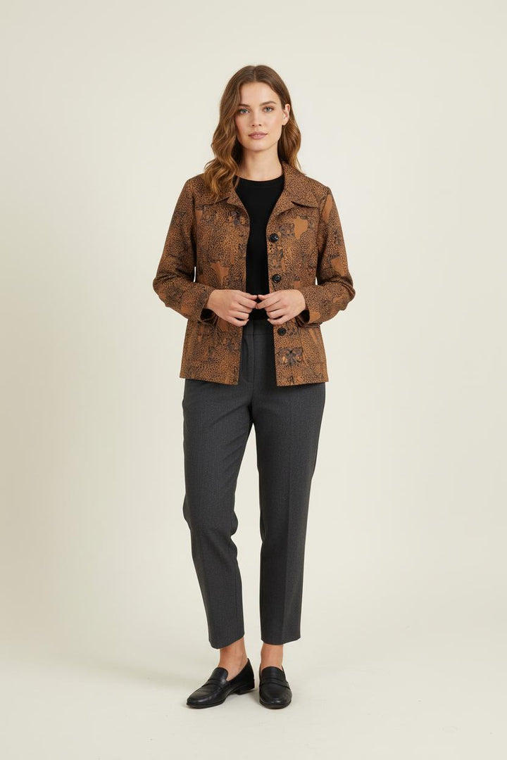 Veste Marron - Taille L/40 de la marque La Fée Maraboutée | PARAD76004 - Vendu par Paradigme - Image 1