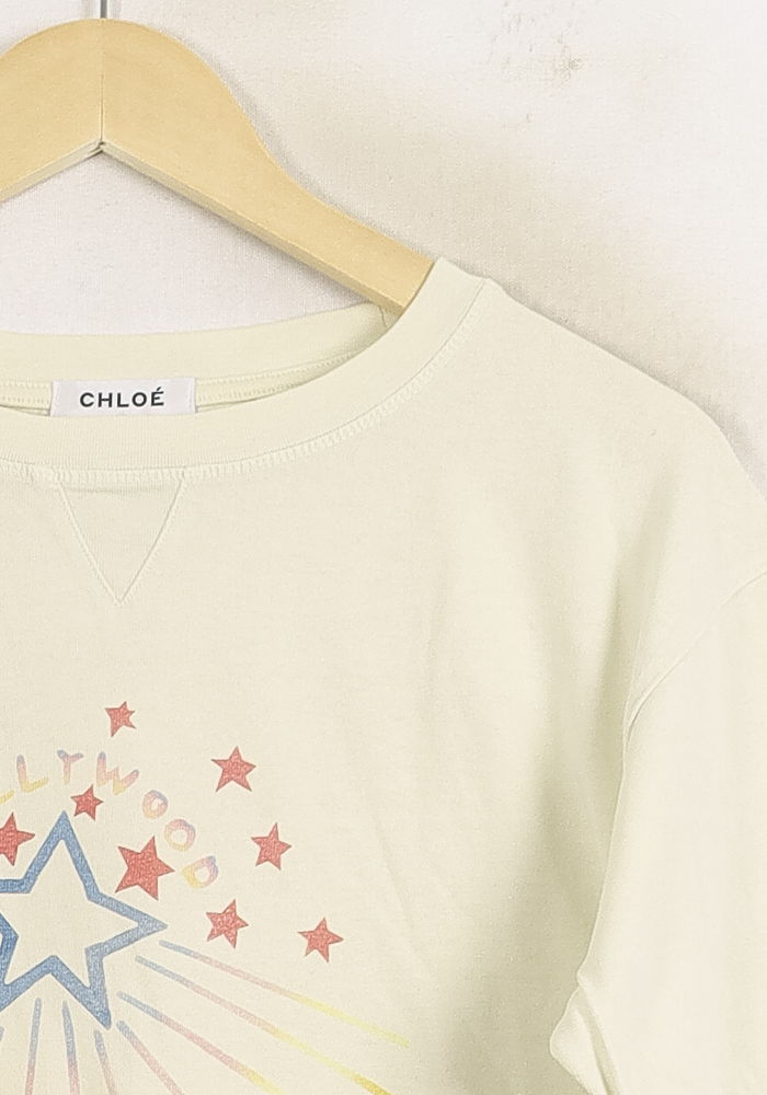 Tee-shirt Blanc - Taille M/38 de la marque Chloé Stora | PARAD76005 - Vendu par Paradigme - Image 3