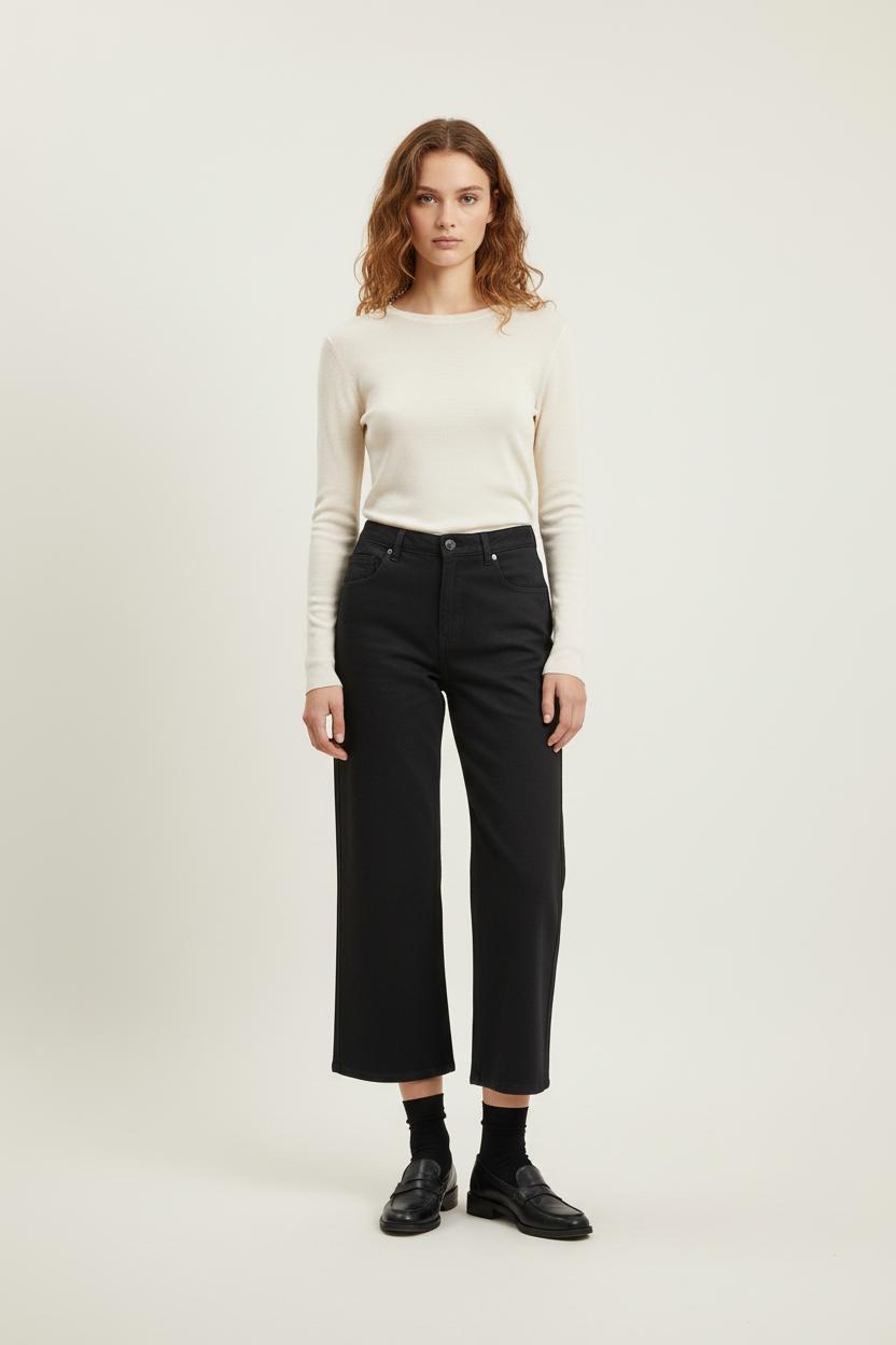 Pantalon Large Noir - Taille L/40 de la marque Louise Misha | PARAD76007 - Vendu par Paradigme - Image 1