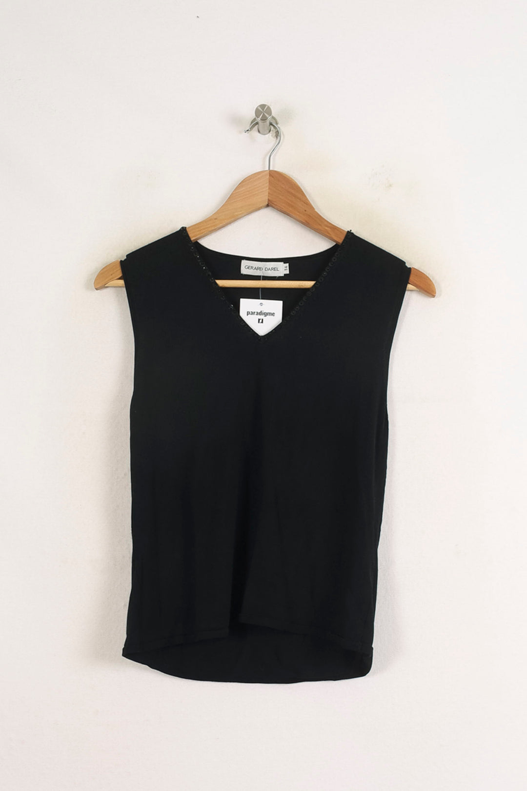 Débardeur Noir - Taille L/40 de la marque Gerard Darel | PARAD76011 - Vendu par Paradigme - Image 2