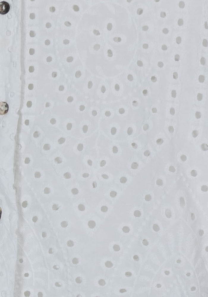 Chemisier Blanc - Taille L/40 de la marque La Fée Maraboutée | PARAD76017 - Vendu par Paradigme - Image 3