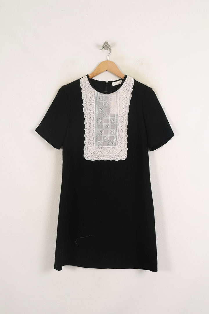 Robe Noire et Blanche - Taille M/38 de la marque Sandro | PARAD76025 - Vendu par Paradigme - Image 2