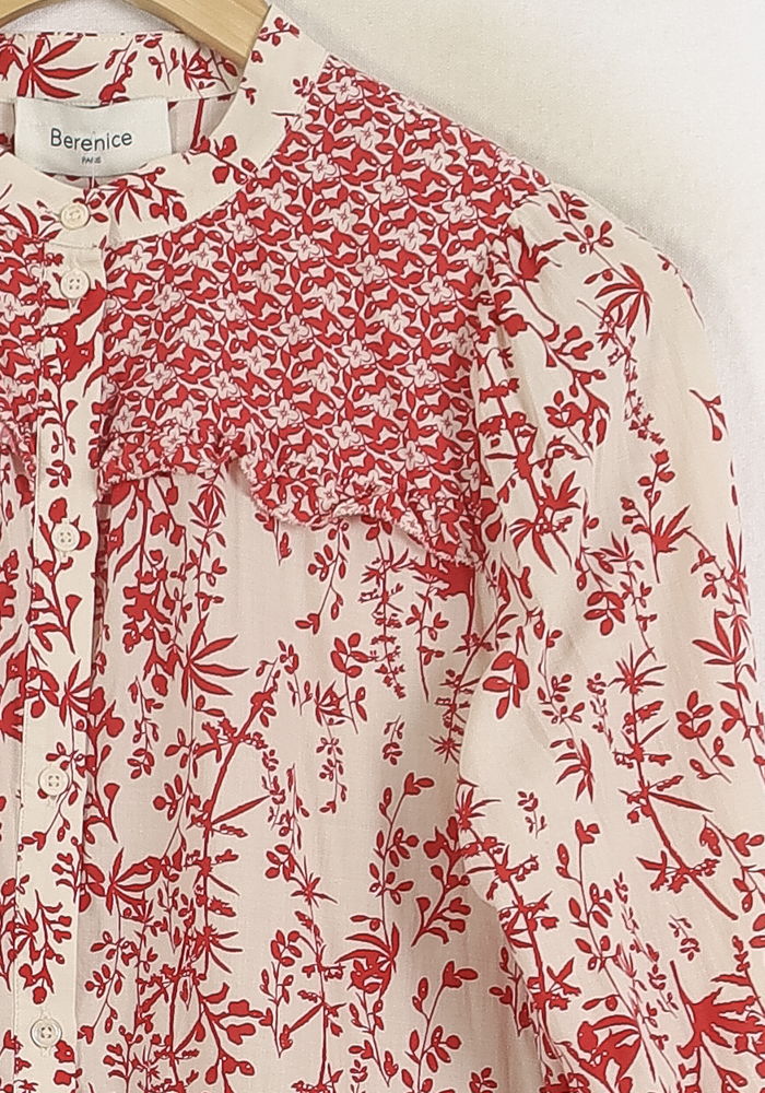 Robe Midi Rouge et Blanche - Taille XS/34 de la marque Bérénice | PARAD76032 - Vendu par Paradigme - Image 3