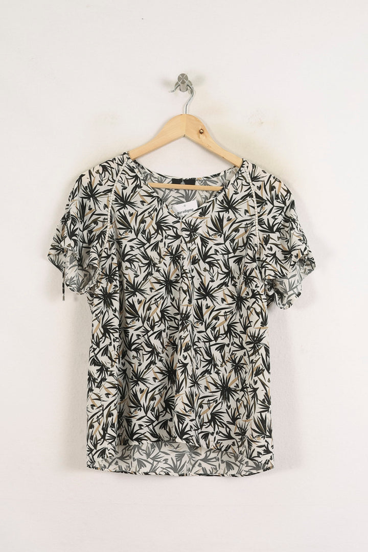 Blouse Imprimée Noire et Blanche - Taille XXL/44 de la marque One Step | PARAD76039 - Vendu par Paradigme - Image 2