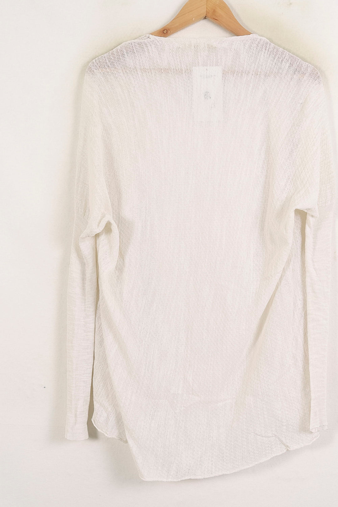 Cardigan Blanc - Taille S/36 de la marque La Fée Maraboutée | PARAD76046 - Vendu par Paradigme - Image 4