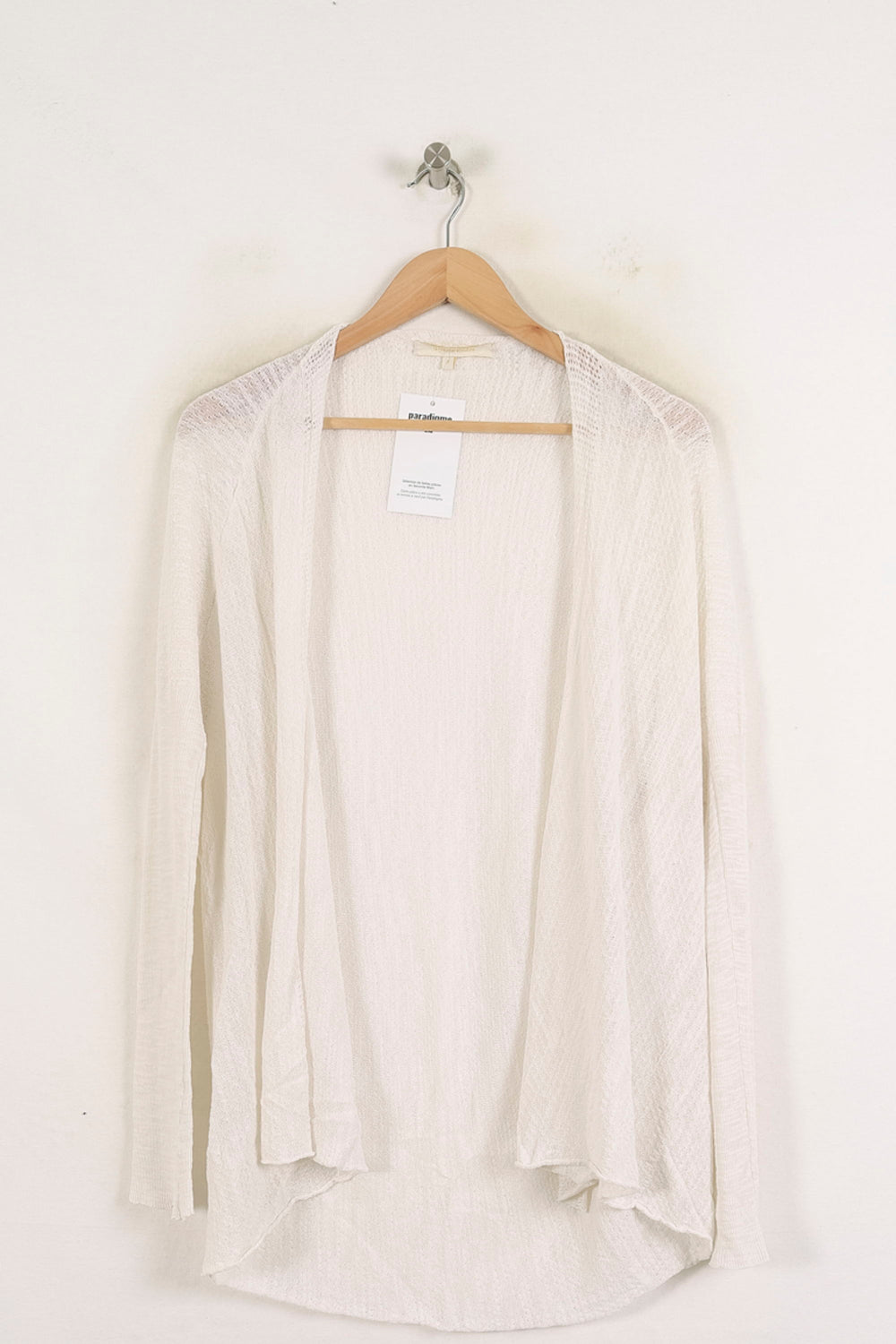 Cardigan Blanc - Taille S/36 de la marque La Fée Maraboutée | PARAD76046 - Vendu par Paradigme - Image 2