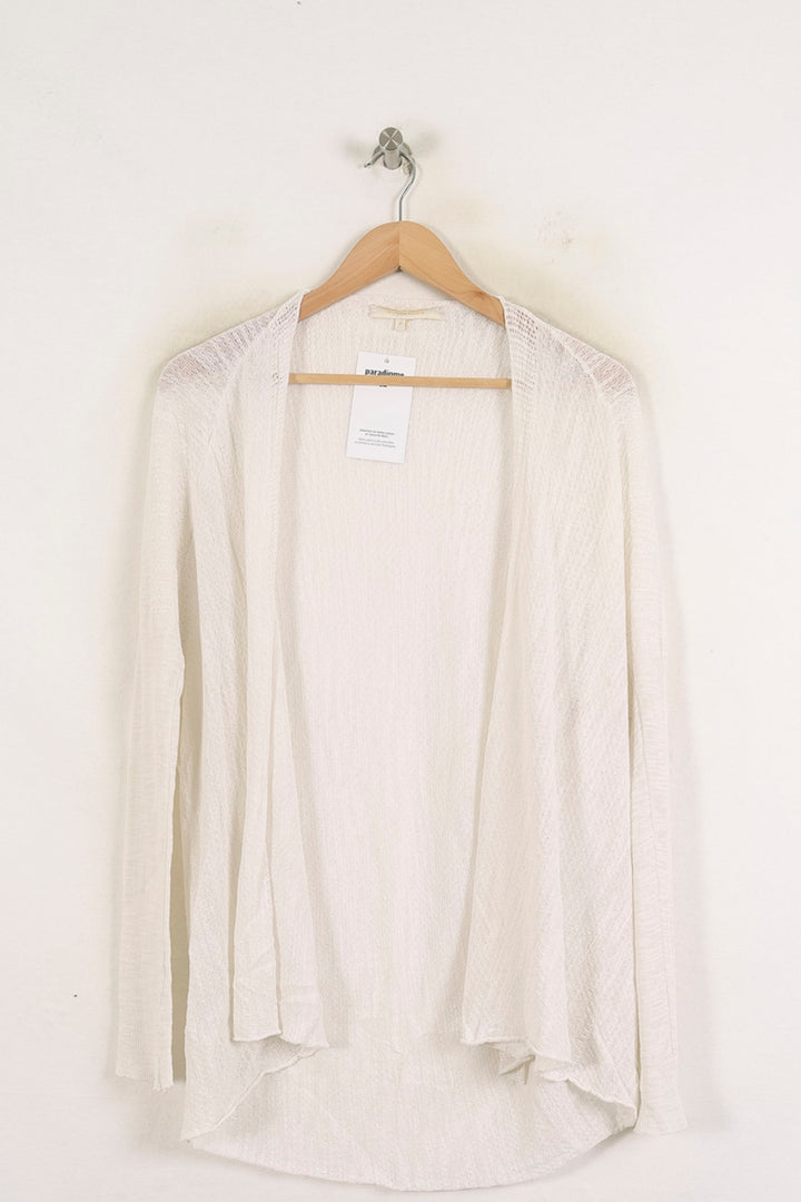 Cardigan Blanc - Taille S/36 de la marque La Fée Maraboutée | PARAD76046 - Vendu par Paradigme - Image 2