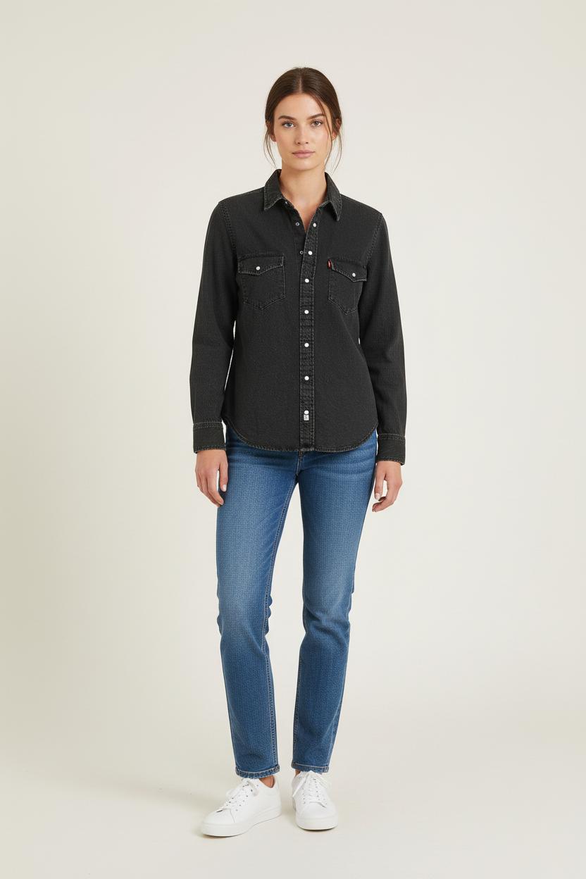 Chemise Noire - Taille S/36 de la marque Levi's | PARAD76050 - Vendu par Paradigme - Image 1