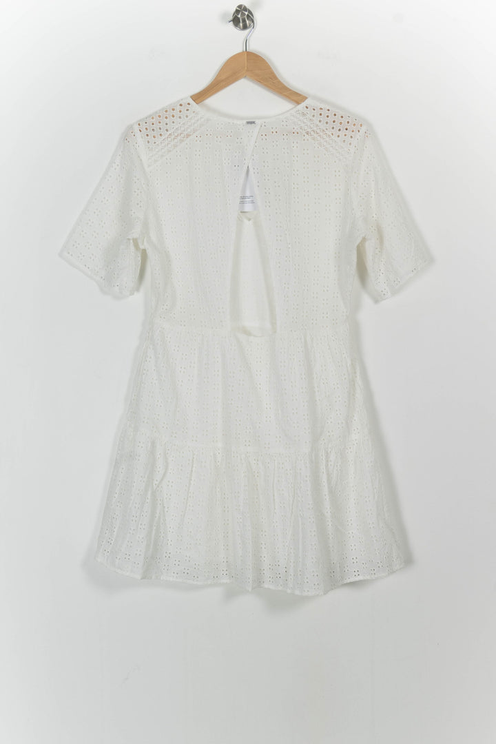 Robe Brodée Blanche - Taille L/40 de la marque IKKS | PARAD76051 - Vendu par Paradigme - Image 4