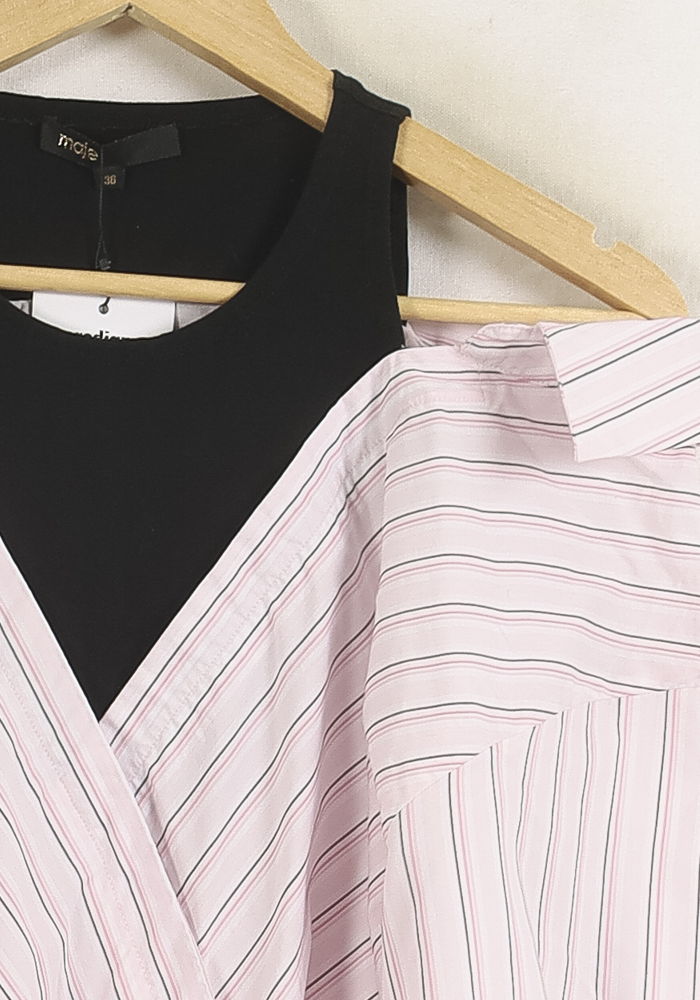 Robe Portefeuille Rose - Taille S/36 de la marque Maje | PARAD76057 - Vendu par Paradigme - Image 3